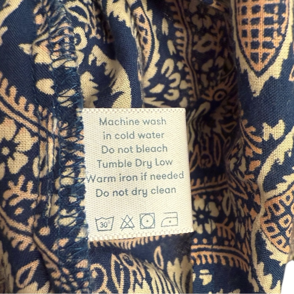 Roller Rabbit Paisley Button Down Shirt 100% Cotton Size Large - Picture 6 of 7